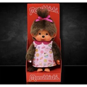 Monchhichi Pop N Candy Girl with Candy Dress Plush Doll Girl Toy